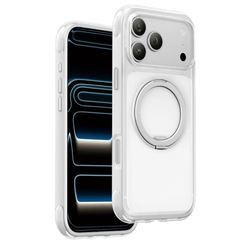 Keephone iPhone 17 Pro / 18 Pro Monica Airbag Pro Stantlı MagSafe Kapak